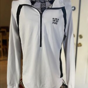 White Victoria's Secret/Pink Sweatshirt